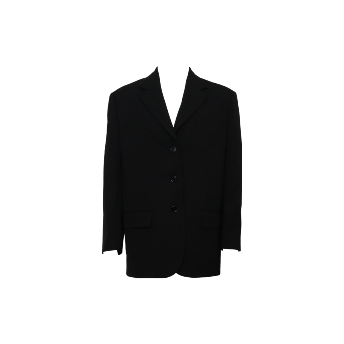 ITON8PAVW7K2 Acne Studios Black Long Blazer for Men
