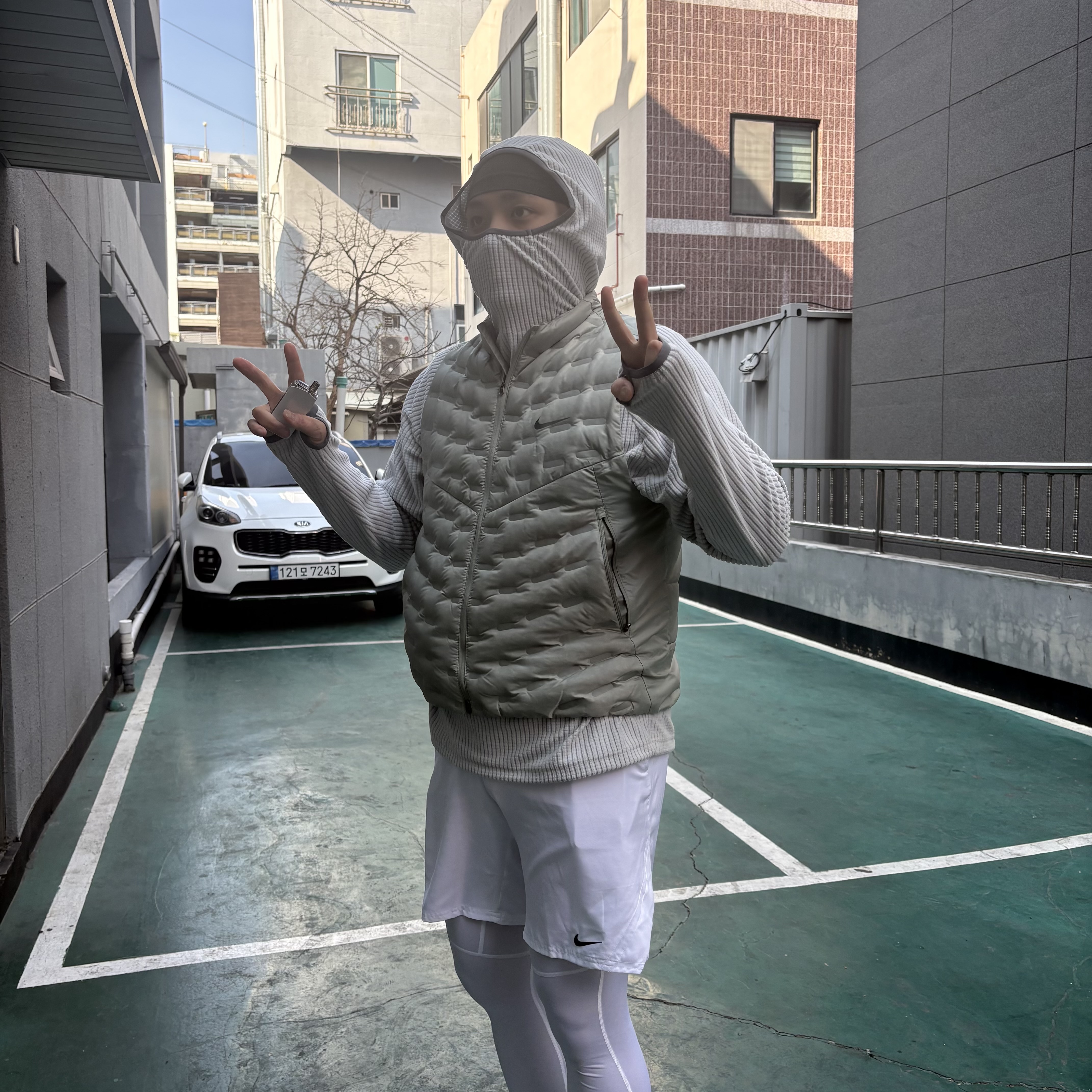 Nike Therma-Fit ADV Repel Down Running Vest Jade Horizon - Asia 착용 스타일