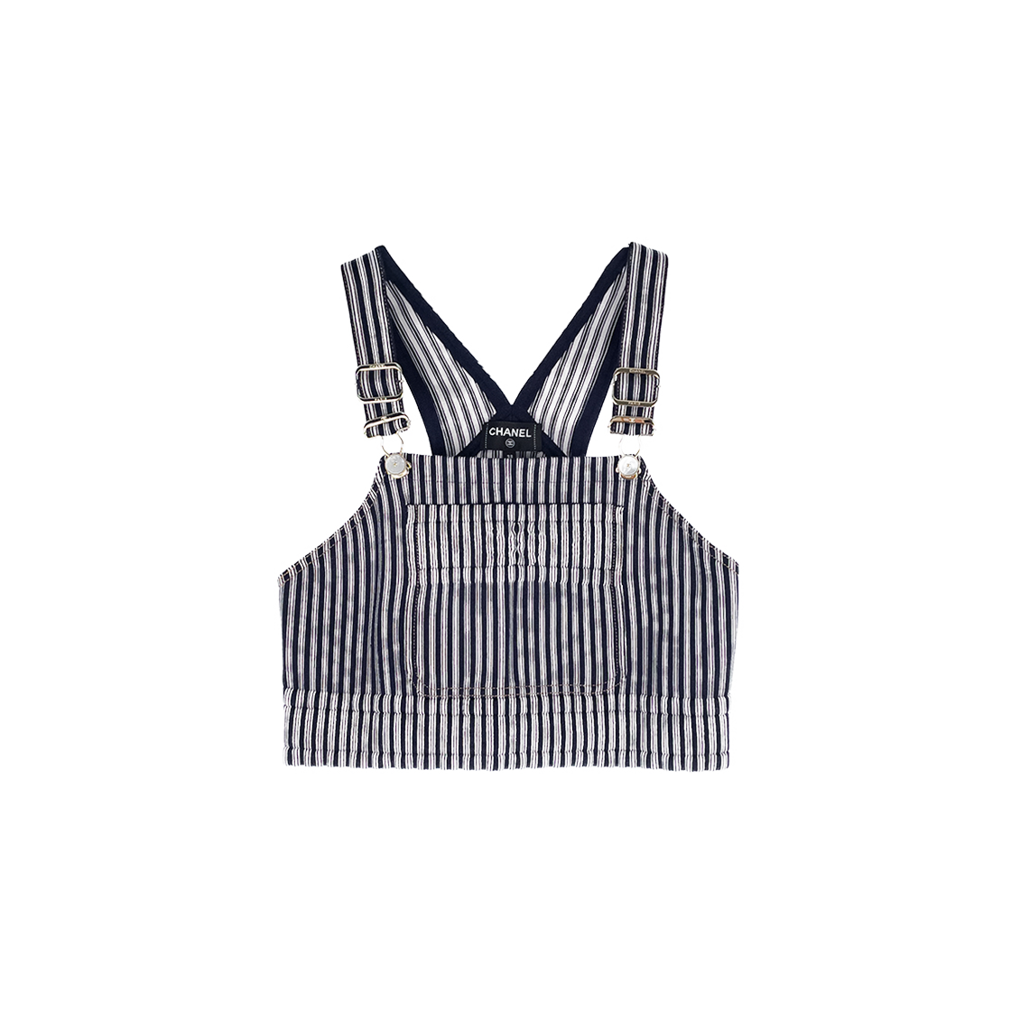 샤넬 25P 서스펜더 탑 38 네이비/에크루(6ET0094)(Chanel 25P Suspender Top 38 Navy/Ecru (6ET0094)) - 1
