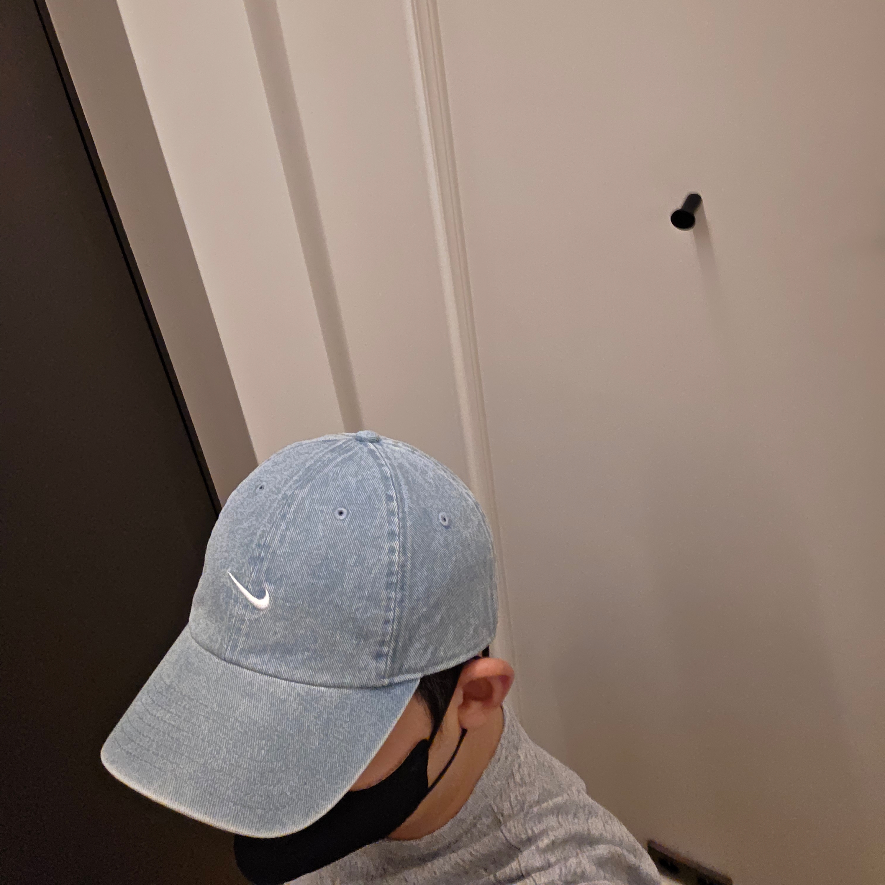 Nike Club Unstructured Denim Cap Aegean Storm Thunder Blue 착용 스타일