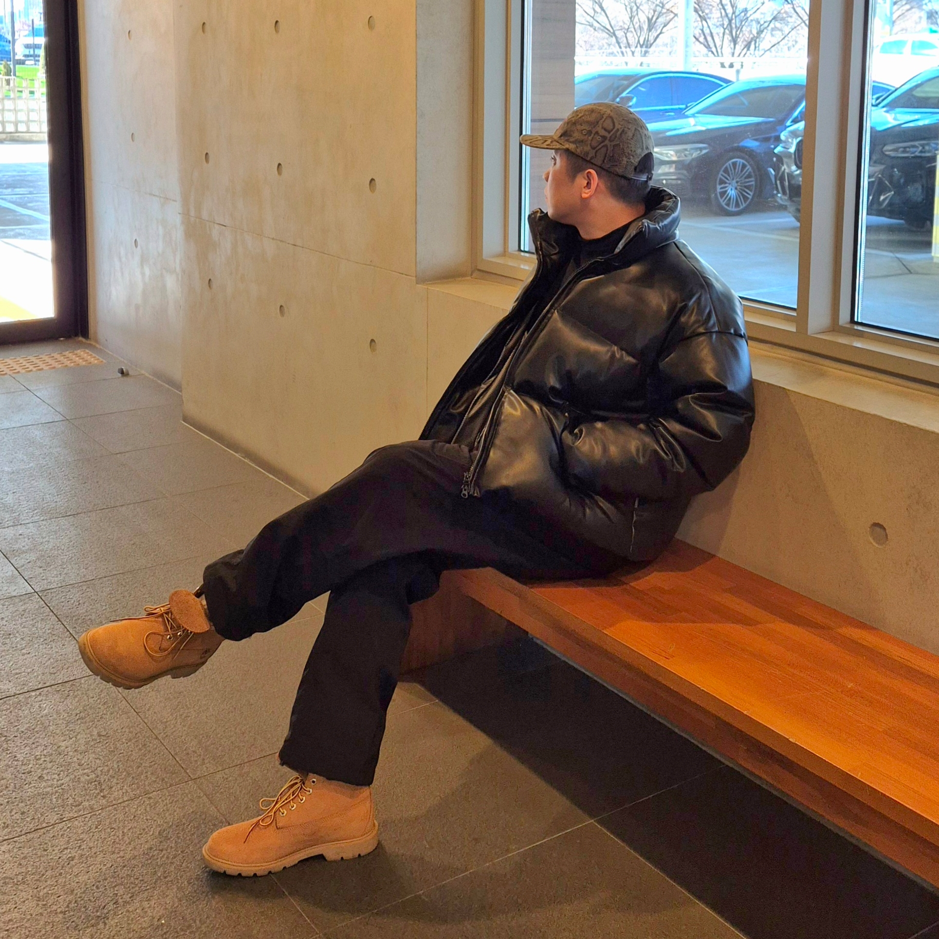 Timberland Premium 6 inch Waterproof Boot Wheat Nubuck - Wide, Supreme Washed Chino Twill Camp Cap Snake - 24SS 착용 스타일 - 2