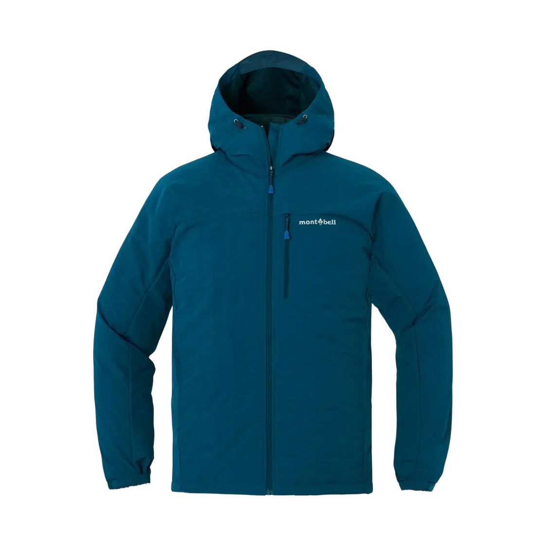 1106744 Montbell O.D. Lined Hooded Jacket Blue Green