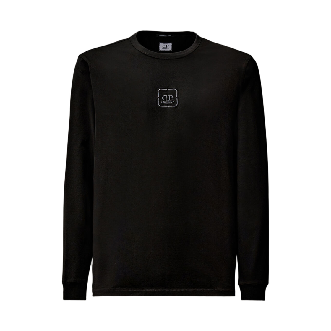 19CLTS058A006370W999 C.P. Company Metropolis Series Mercerized Jersey Long Sleeve T-Shirt Black - 25FW