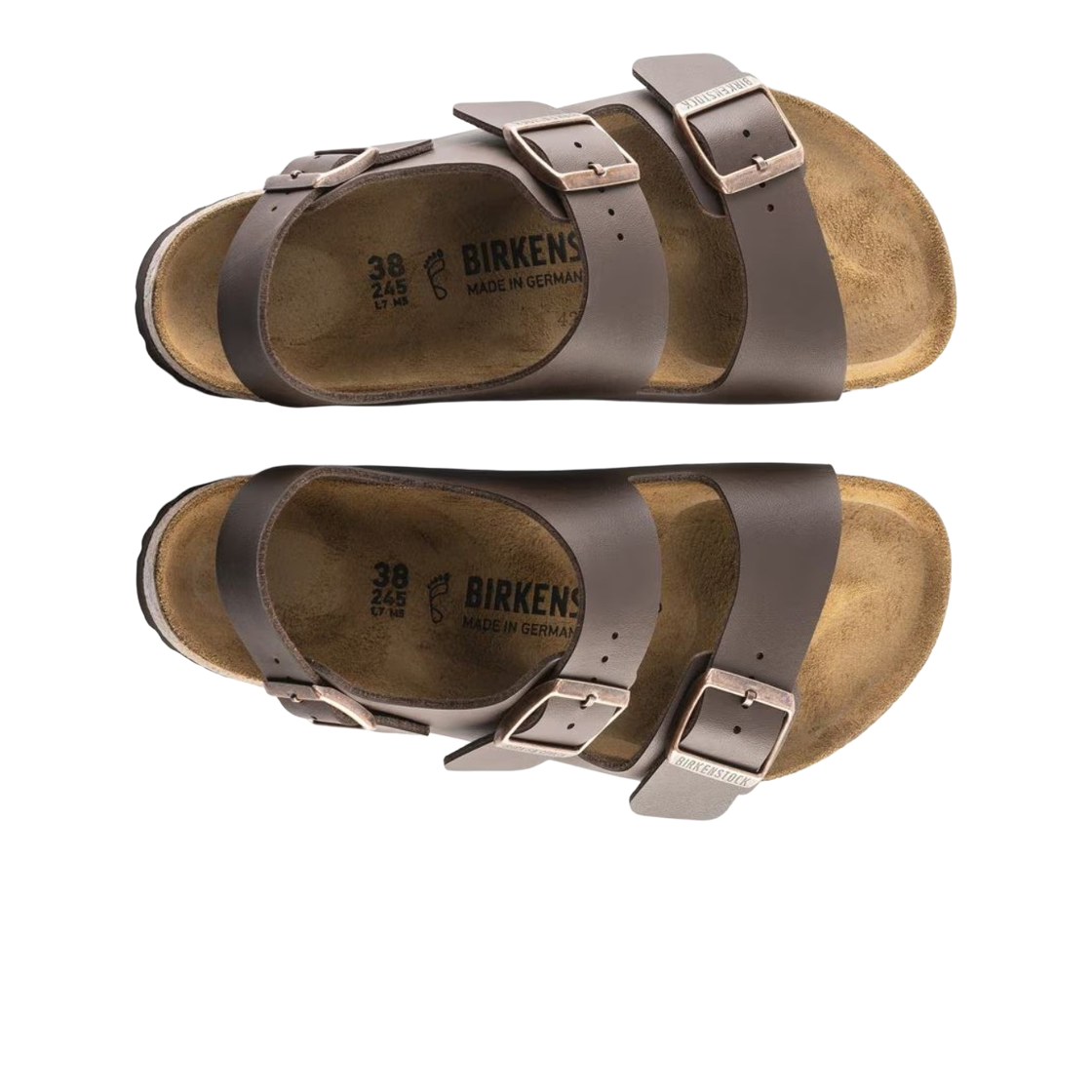 버켄스탁 밀라노 비르코 플로 다크 브라운 - 내로우(Birkenstock Milano Birko Flor Dark Brown - Narrow) - 2