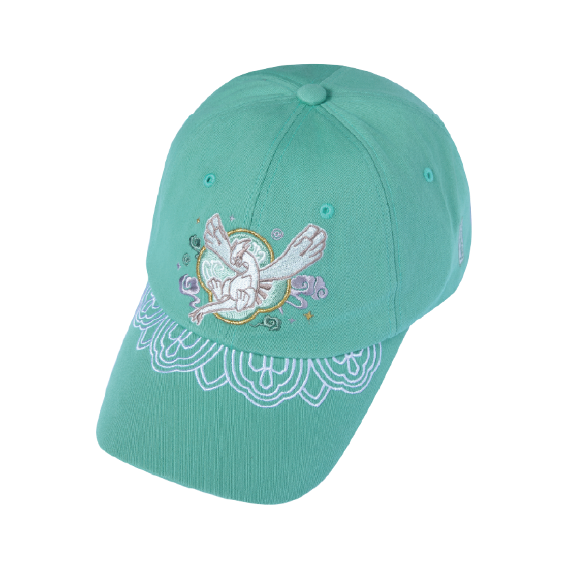 포켓몬 스토어 전통 에디션 루기아 볼캡 그린(Pokemon Store Korean Traditional Edition Lugia Ball Cap Green)
