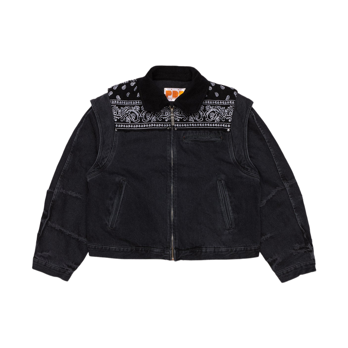 피디에프 채널 케이프 자켓 블랙(PDF Channel Cape Jacket Black) - 1