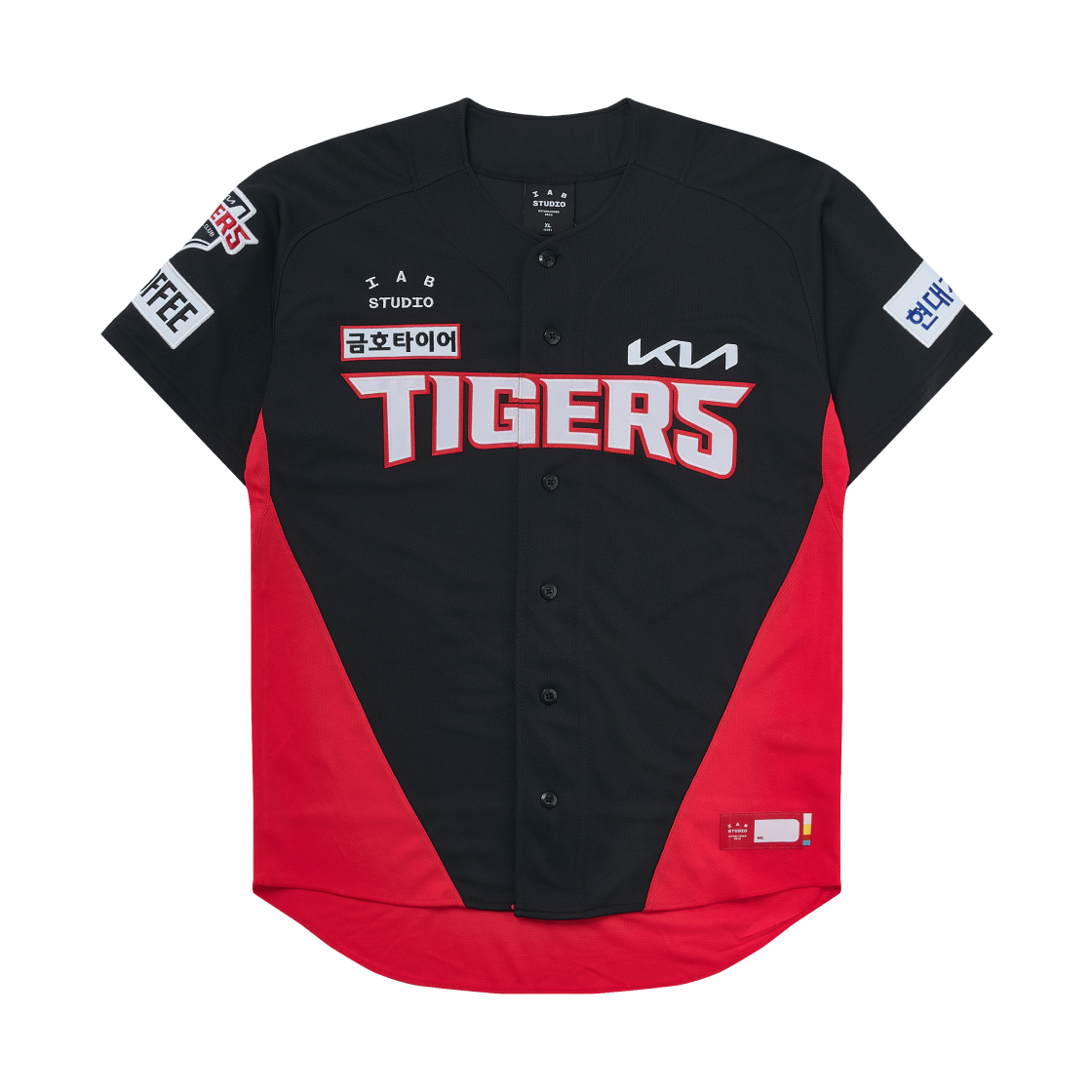 기아 타이거즈 x 아이앱 스튜디오 24 어센틱 어웨이 유니폼 블랙 (논 마킹 버전)(Kia Tigers x IAB Studio 24 Authentic Away Uniform Black (Non Marking Ver.))