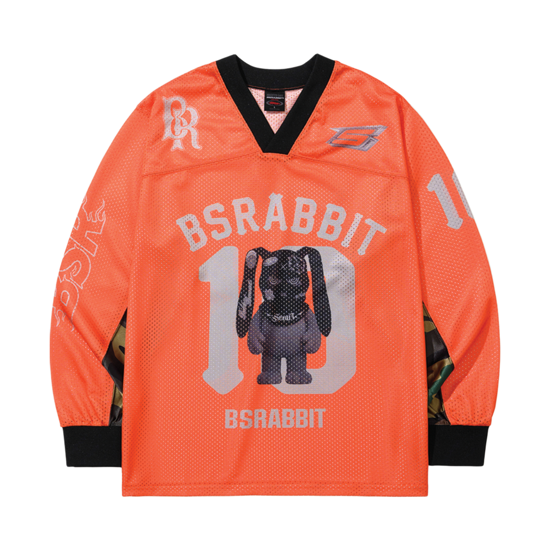 BSR2526FWBD096 Bsrabbit Trippy Gang Mesh Jersey Orange