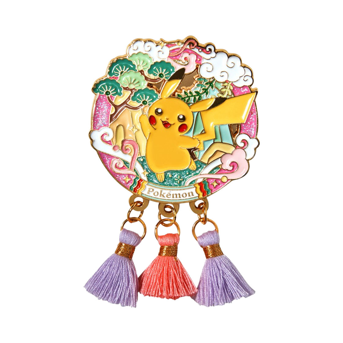 - Pokemon Store Korean Traditional Edition Tassel Badge Nap