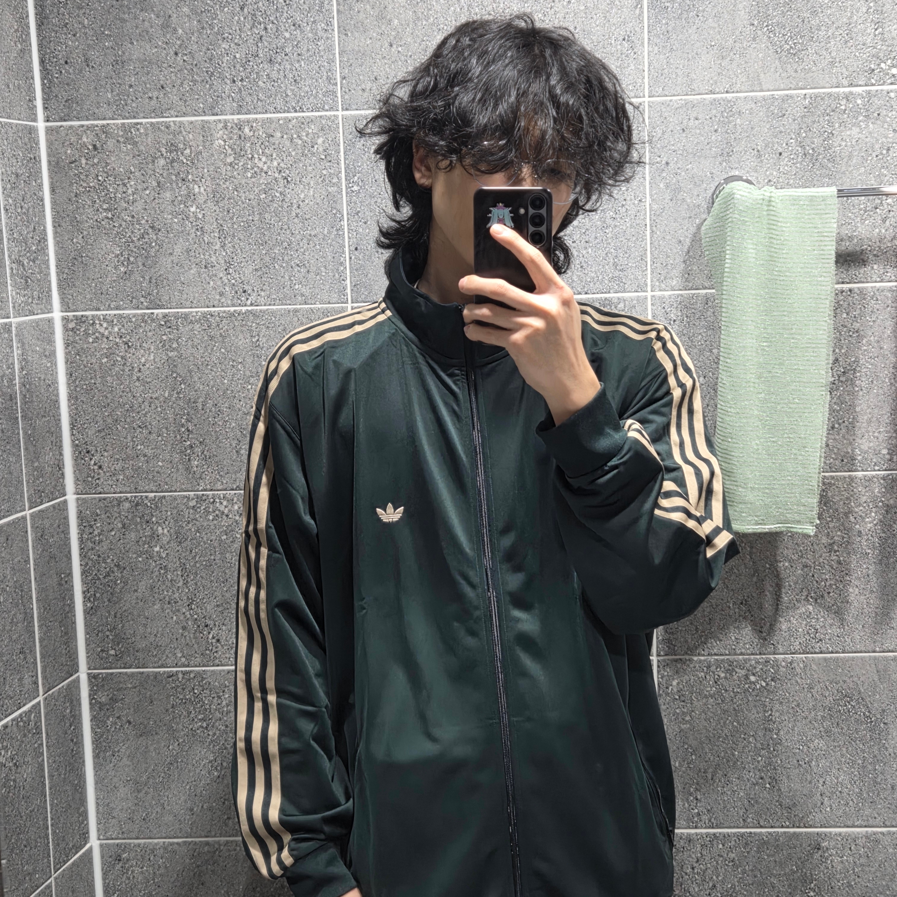 Adidas Originals Beckenbauer Track Jacket Shadow Green - KR Sizing 착용 스타일