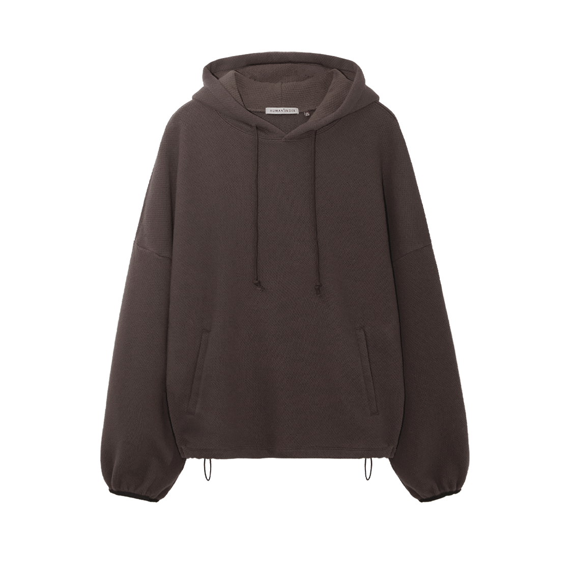 HM6PHD3761QA Polyteru Human Index Human Volume Hoodie Mocha Brown