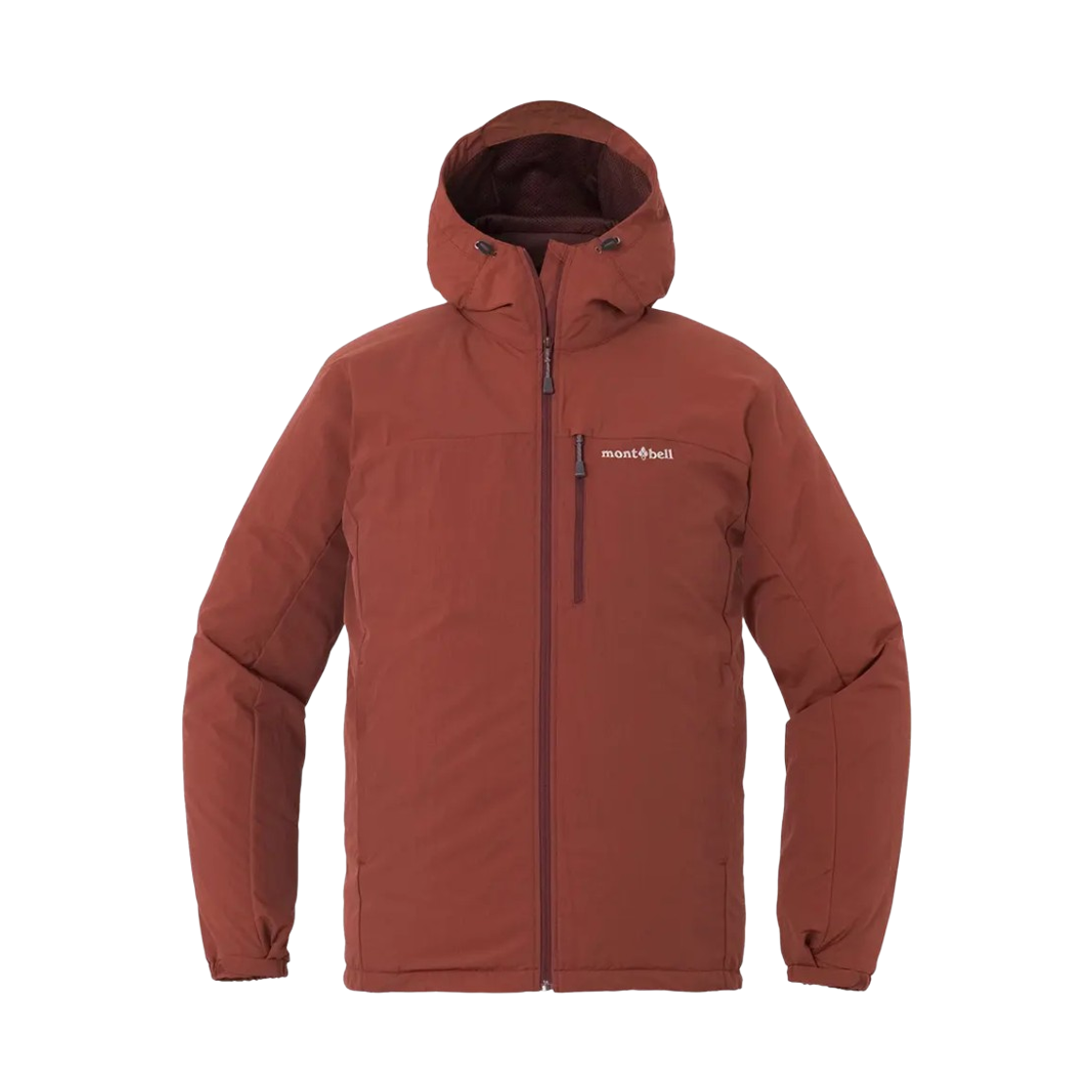 1106744 Montbell O.D. Lined Hooded Jacket Wine Red