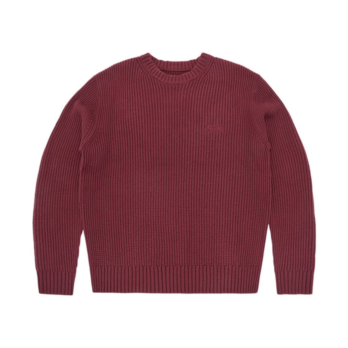 코르테이즈 크로쉐 아플리케 니트 크루 버건디(Corteiz Crochet Applique Knit Crew Burgundy) - 2