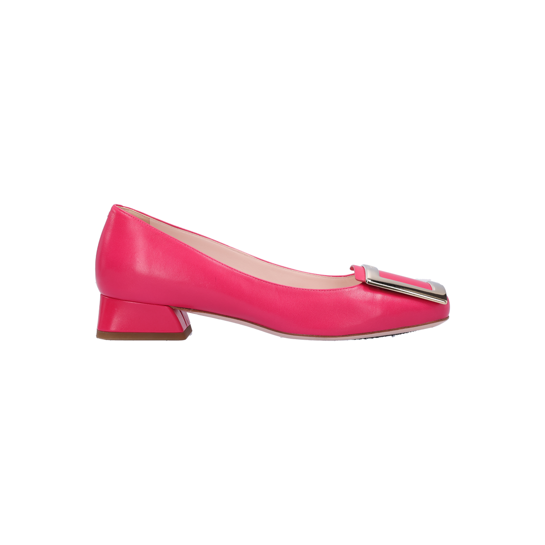 IT545V6FSCNL Roger Vivier Belle Vivier Leather Pumps Pink & Gold 38