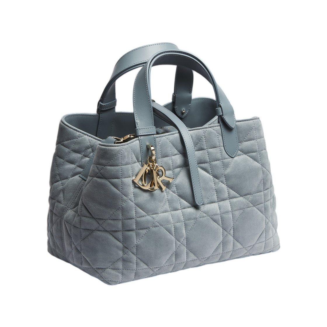 디올 뚜주흐 미디움 백 매크로까나쥬 스웨이드 고트스킨 스카이 블루(Dior Toujours Medium Bag Macro Cannage Suede Goatskin Sky Blue) - 1