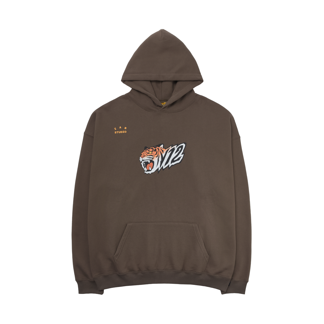 기아 타이거즈 x 아이앱 스튜디오 V12 후드 브라운(Kia Tigers x IAB Studio V12 Hoodie Brown)