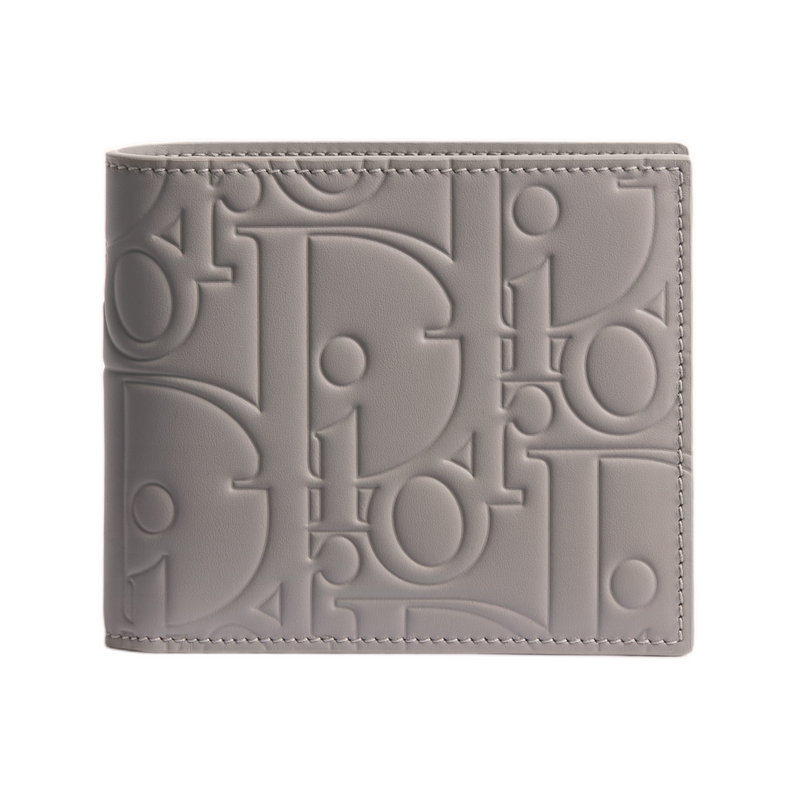 2ESBH027GVM-H00G Dior Wallet Dior Gravity Smooth Leather Trianon Gray