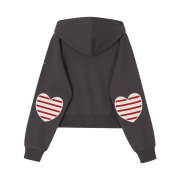 Saint James Bon Bon Petit Hoodie Zip-Up CHC