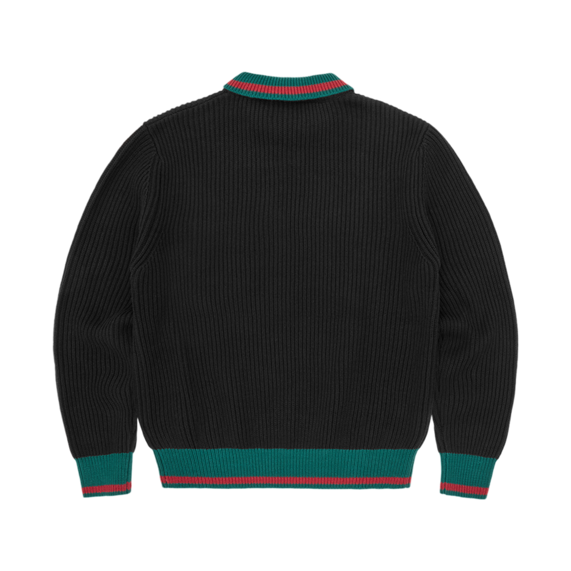 코르테이즈 지아니 니트 폴로 스웨터 블랙(Corteiz Gianni Knit Polo Sweater Black) - 2