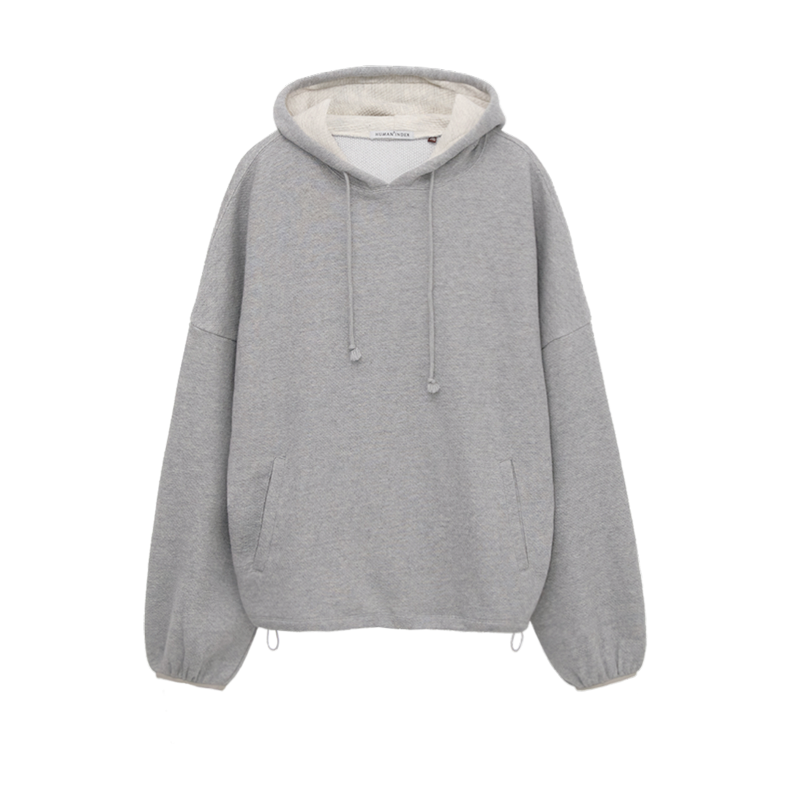 HM6PHD3761A4 Polyteru Human Index Human Volume Hoodie Gray