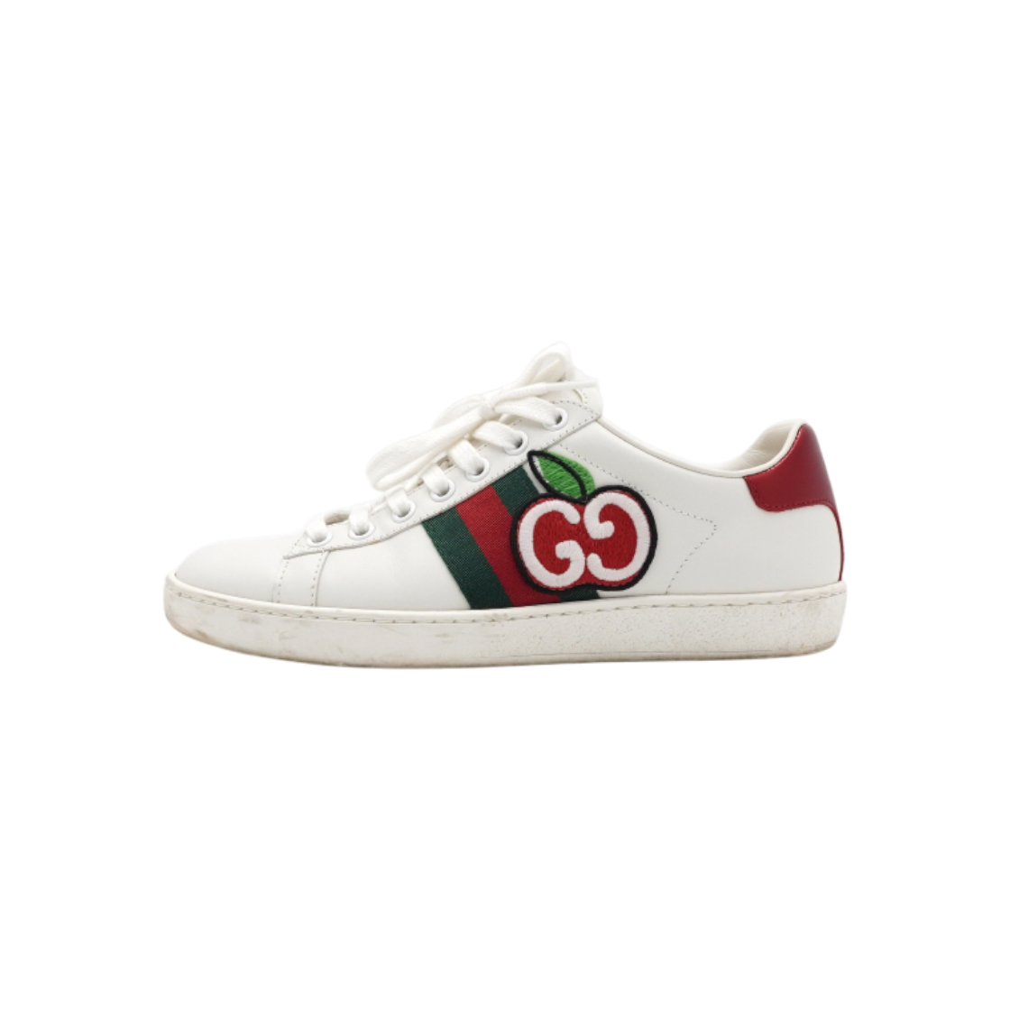 구찌 611377 화이트 에이스 GG 애플 여성 스니커즈aa60654(Gucci 611377 White Ace GG Apple Women's Sneakers)