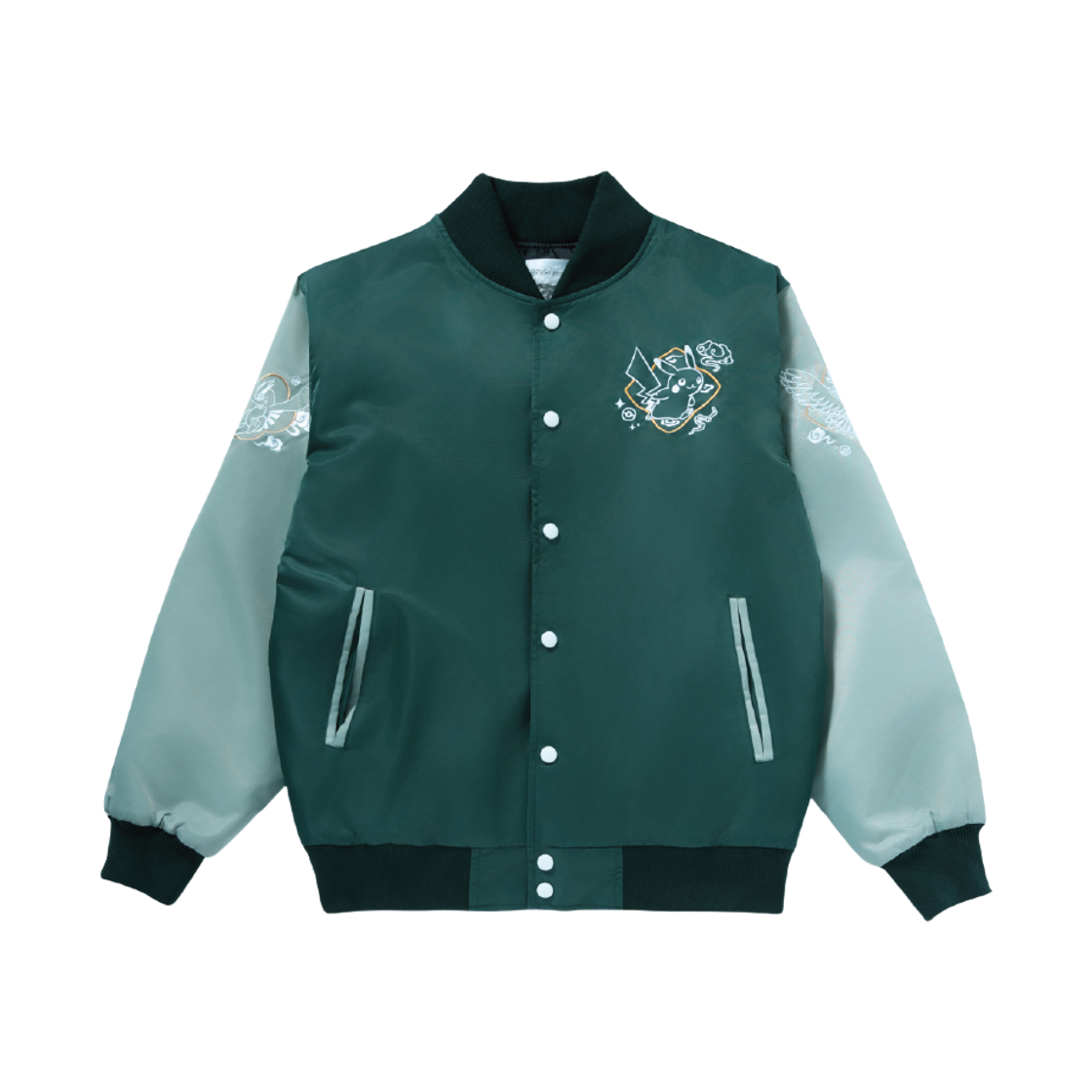 포켓몬 스토어 전통 에디션 자수 점퍼 그린(Pokemon Store Korean Traditional Edition Embroidered Jumper Green)