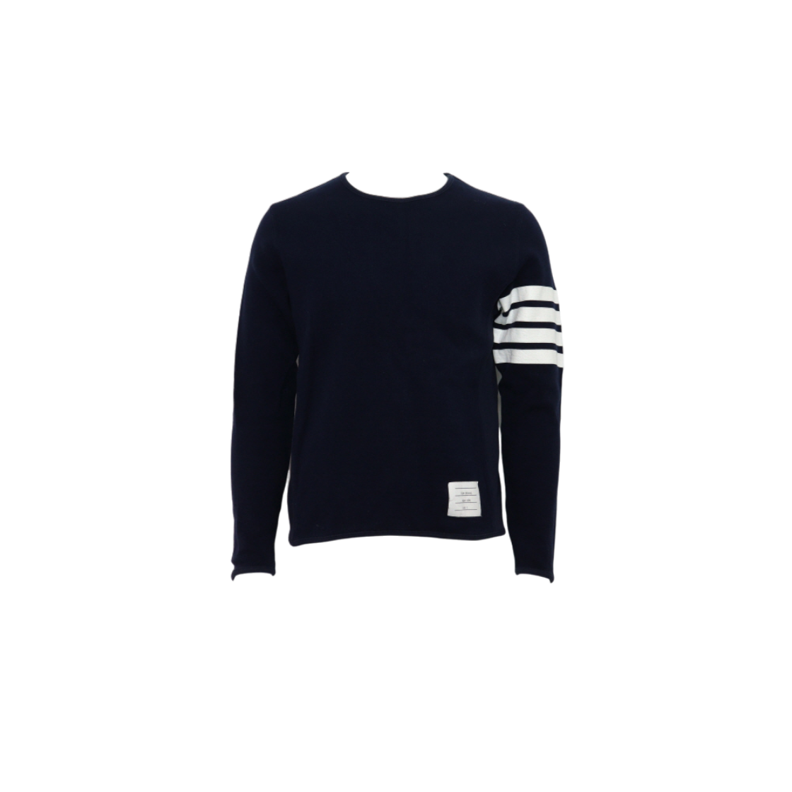 IT8DQCHURDPE Thom Browne Navy Long Sleeve 4-Bar Unisex T-Shirt