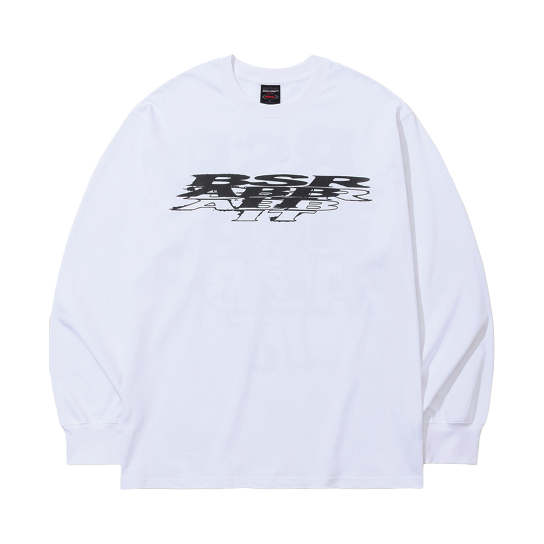 BSR2526FWBD092 Bsrabbit Sprayed Logo Long Sleeve White