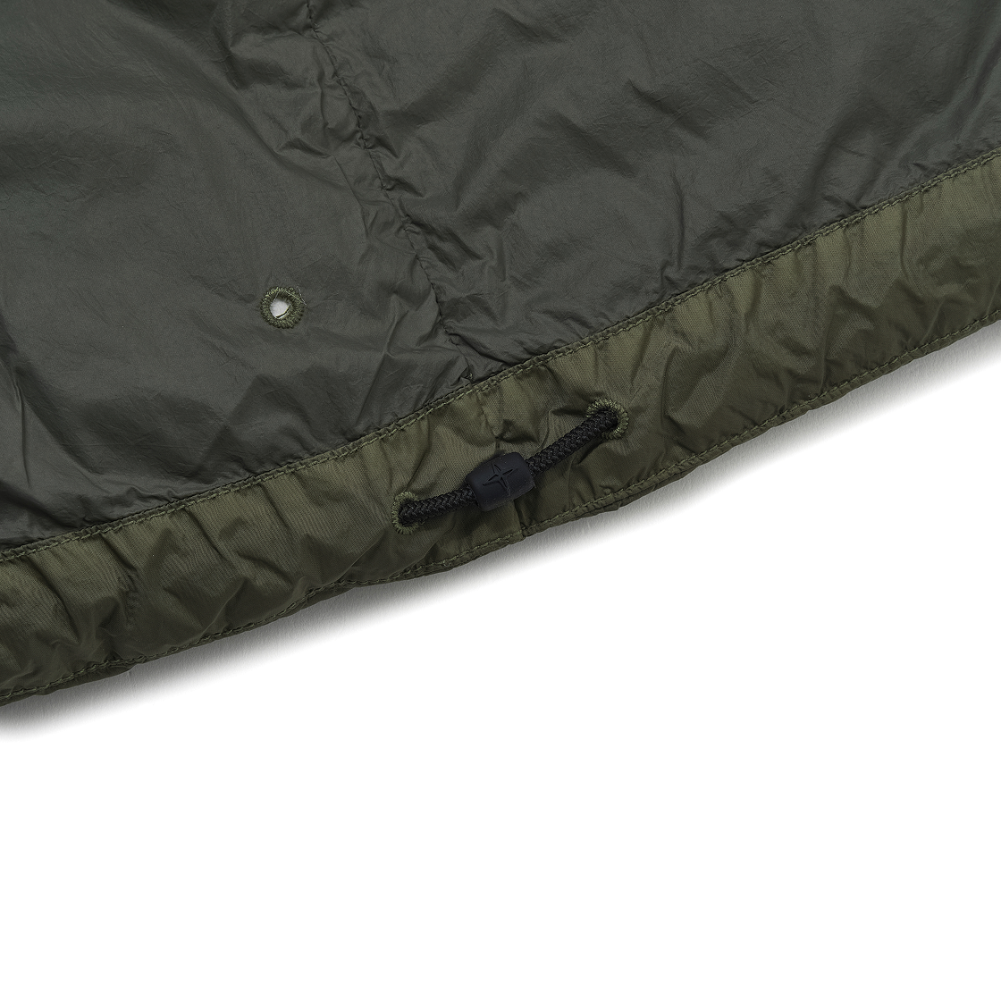 스톤 아일랜드 4100010 크링클 랩스 NY 리사이클 나일론 다운 자켓 윈드 레지스턴스 밀리터리 그린 - 25FW(Stone Island 4100010 Crinkle Reps NY Recycled Nylon Down Jacket with Wind Resistance Military Green - 25FW) - 7