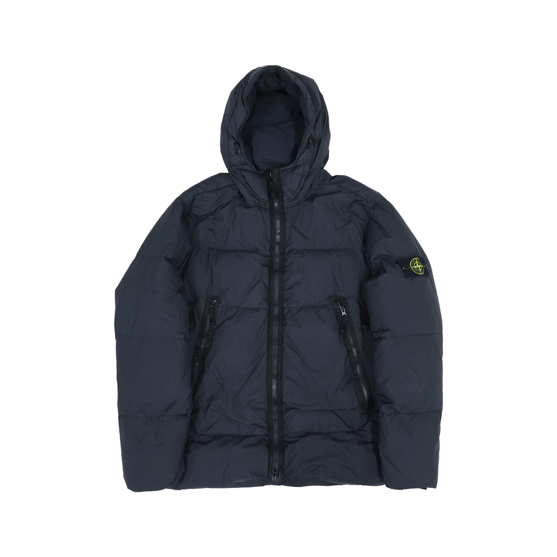ITGTTQ3MR23O Stone Island 751540123 Garment Dyed Crinkle-Lapse Down Jacket - Black Nylon