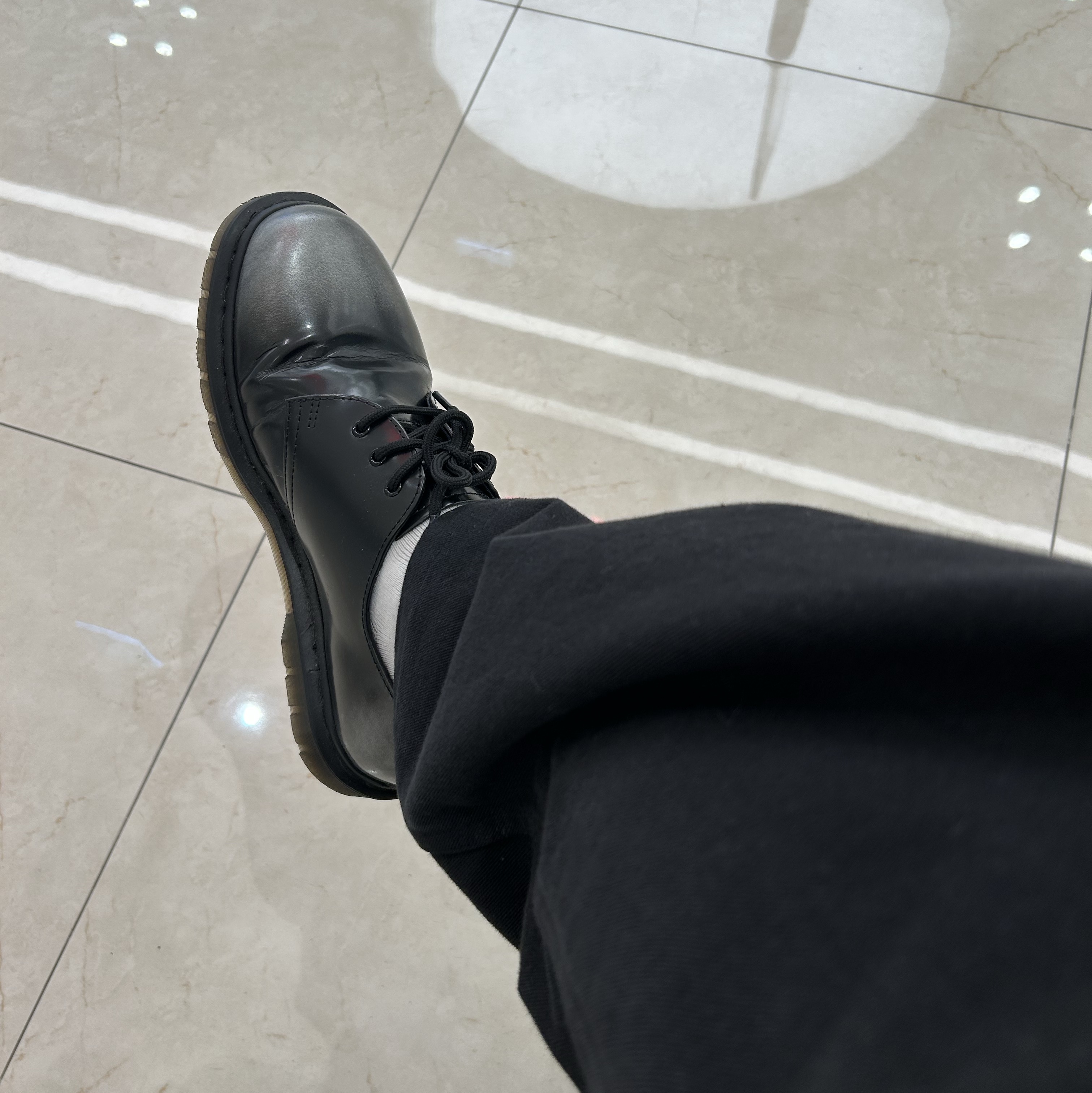 Dr. Martens 1461 Silver Arcadia Multi 착용 스타일