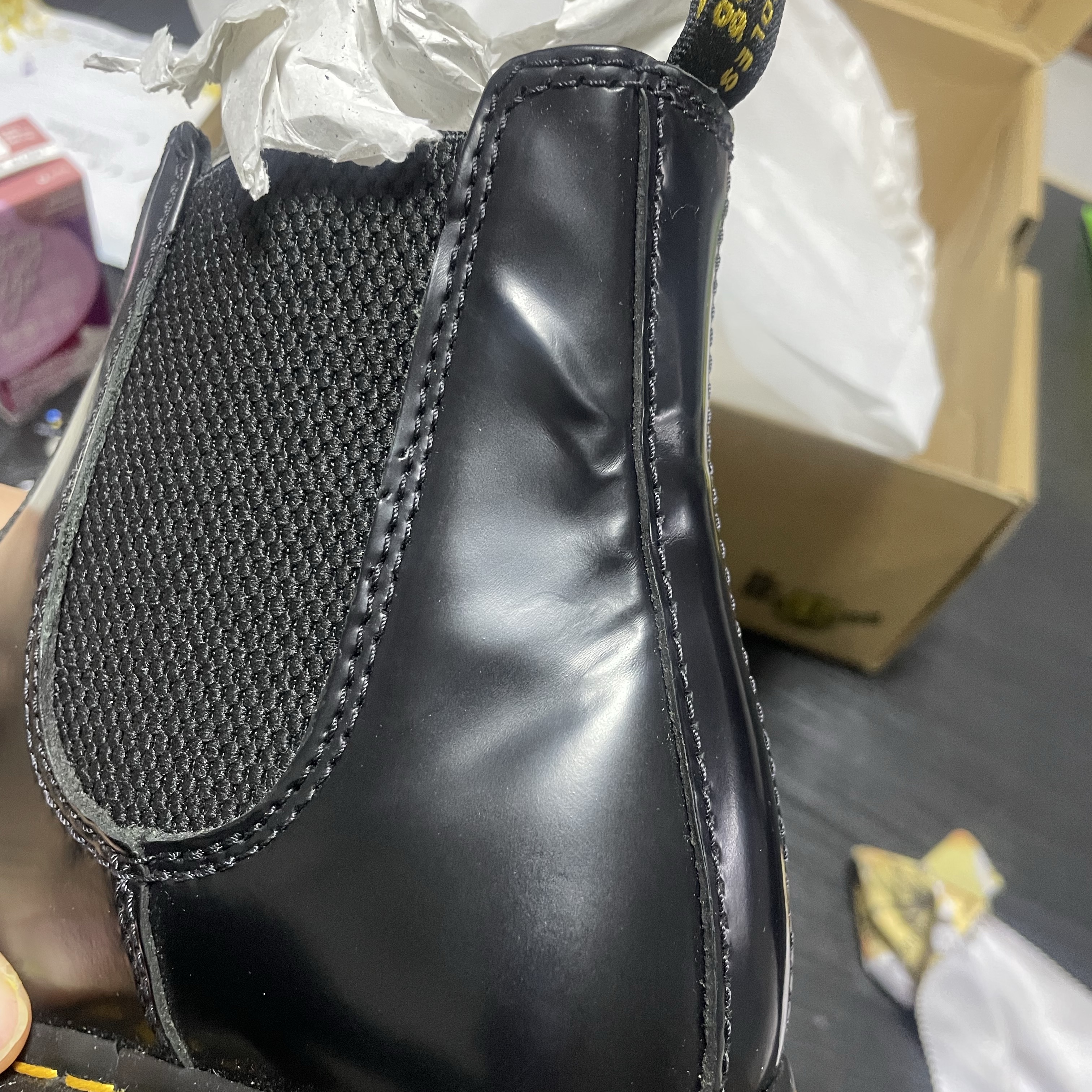 Dr. Martens 2976 Quad Polished Smooth Leather Black 착용 스타일 - 2
