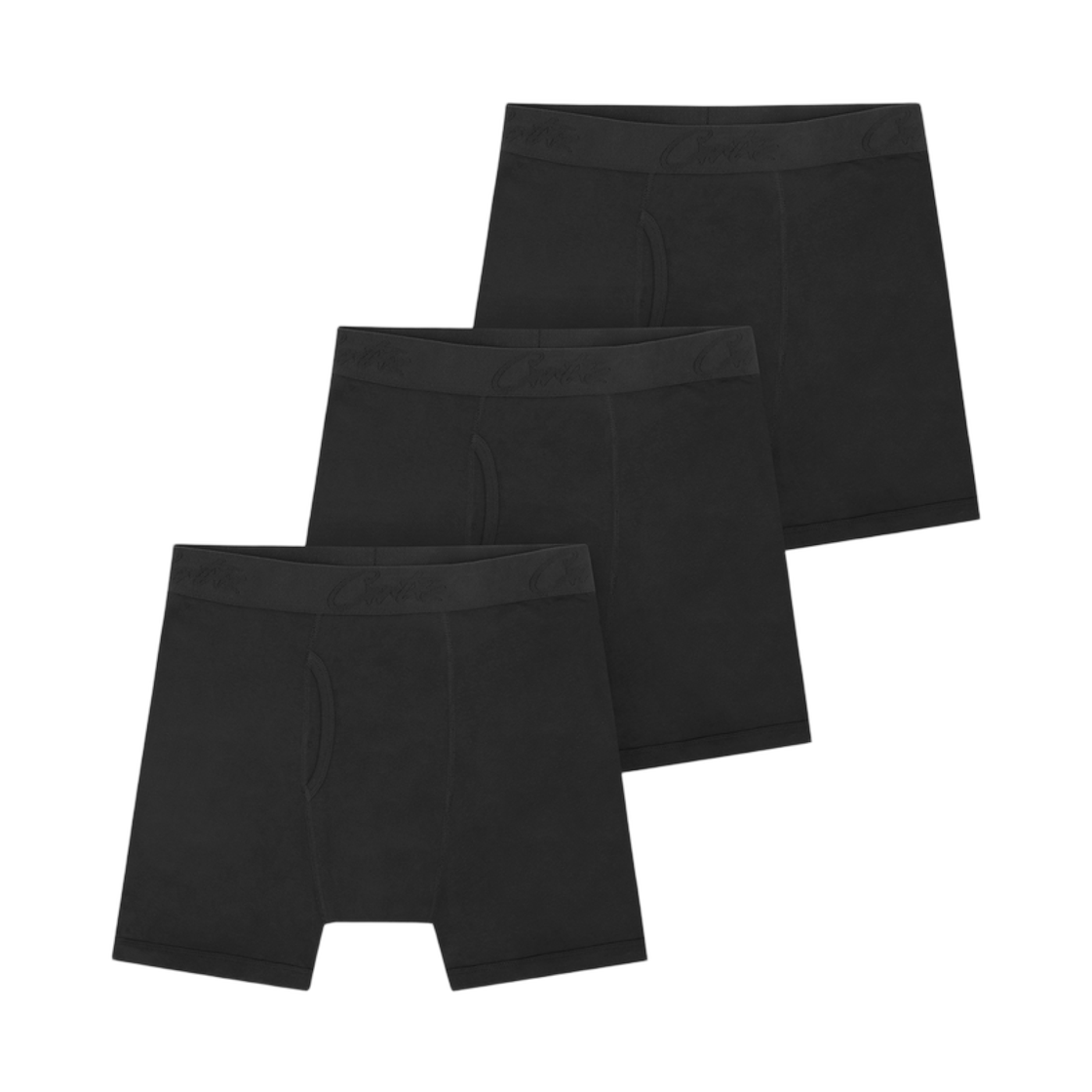 - Corteiz Black Tonal Allstarz Boxers Black (3 Pack)