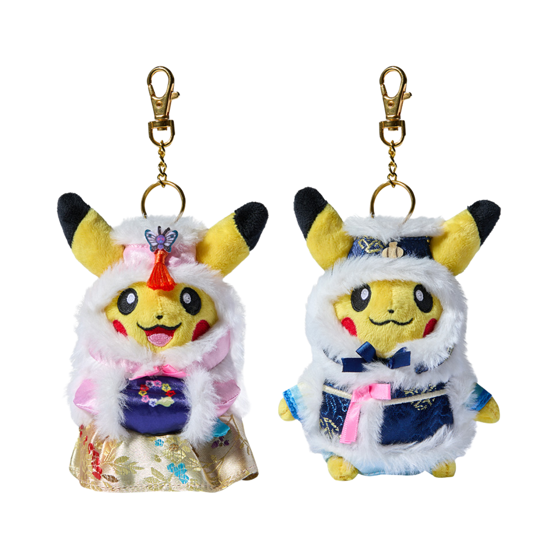 - Pokemon Store Hanbok Edition 2 Mascot Keyring Pikachu