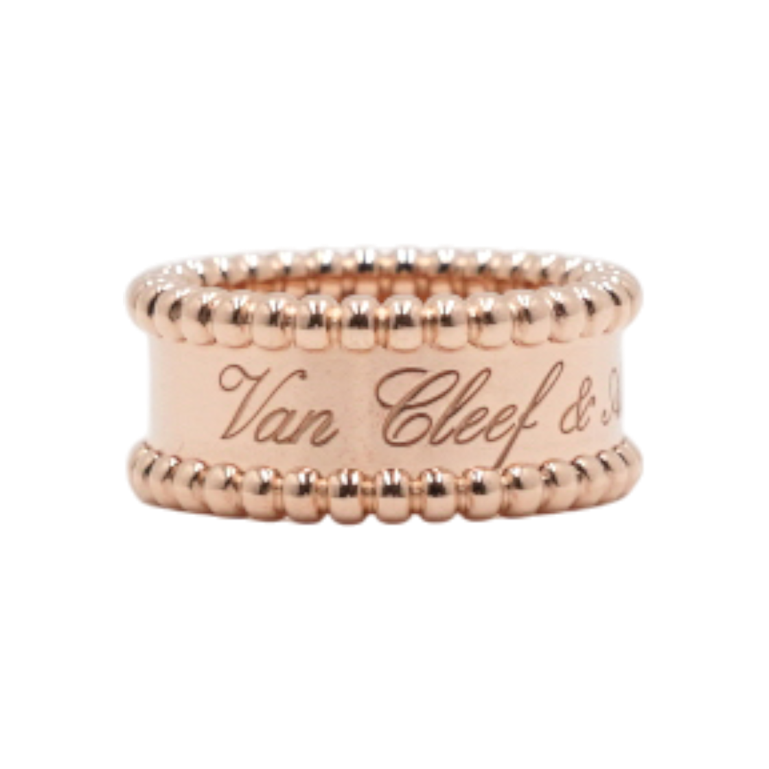 반클리프아펠 VCAREDD44 18K로즈골드 뻬를리 시그니처 링 반지-4호,5호aa60185(Van Cleef & Arpels VCAREDD44 18K Rose Gold Perlee Signature Ring - Size 4, 5)