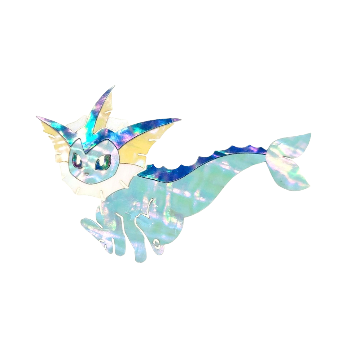 포켓몬 스토어 전통 에디션 자개 스티커 샤미드(Pokemon Store Korean Traditional Edition Mother Pearl Sticker Vaporeon) - 1