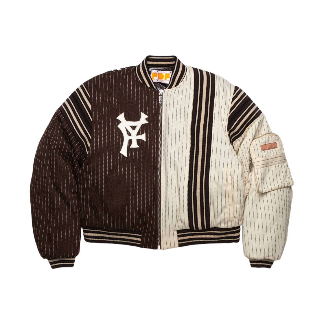 피디에프 채널 라이안  봄버 자켓 브라운(PDF Channel Rayan Bomber Jacket Brown)