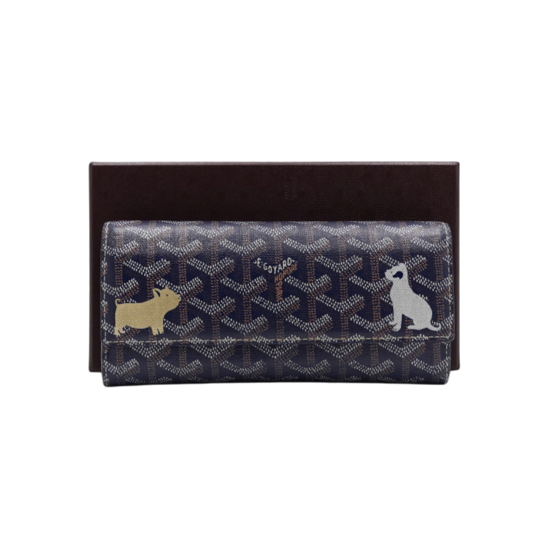 IT4A4TQJTRL4 Goyard Special Navy Macaj Wallet AA60425