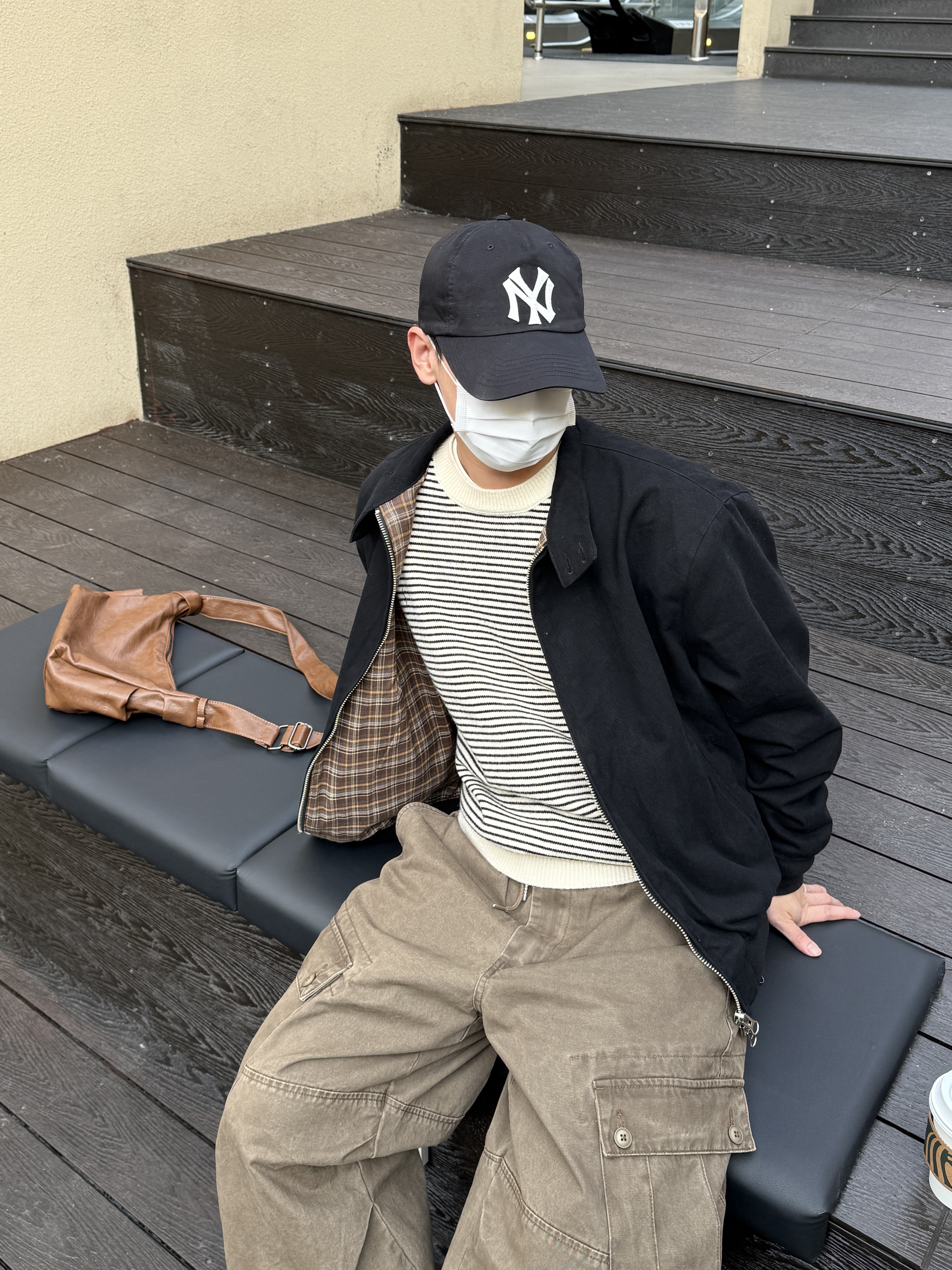 (W) Nike Air Force 1 '07 Cacao Wow, Nike Air Force 1 '07 Cacao Wow Coconut Milk 착용 스타일 - 3