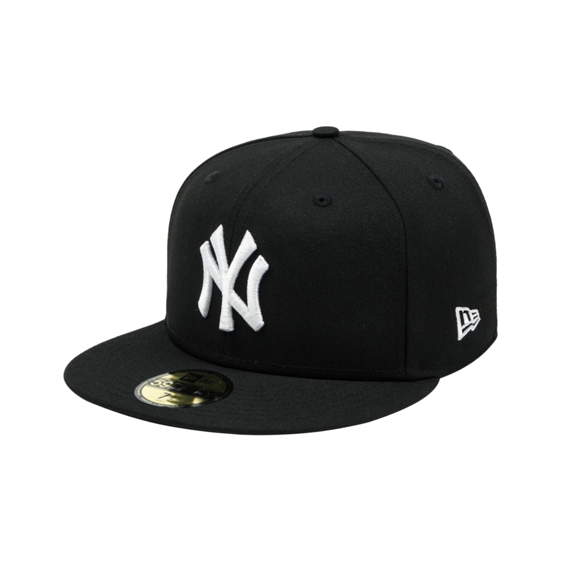 뉴에라 MLB 뉴욕 양키스 베이직 59피프티 피티드 캡 블랙 화이트(New Era MLB New York Yankees Basic 59Fifty Fitted Cap Black White)