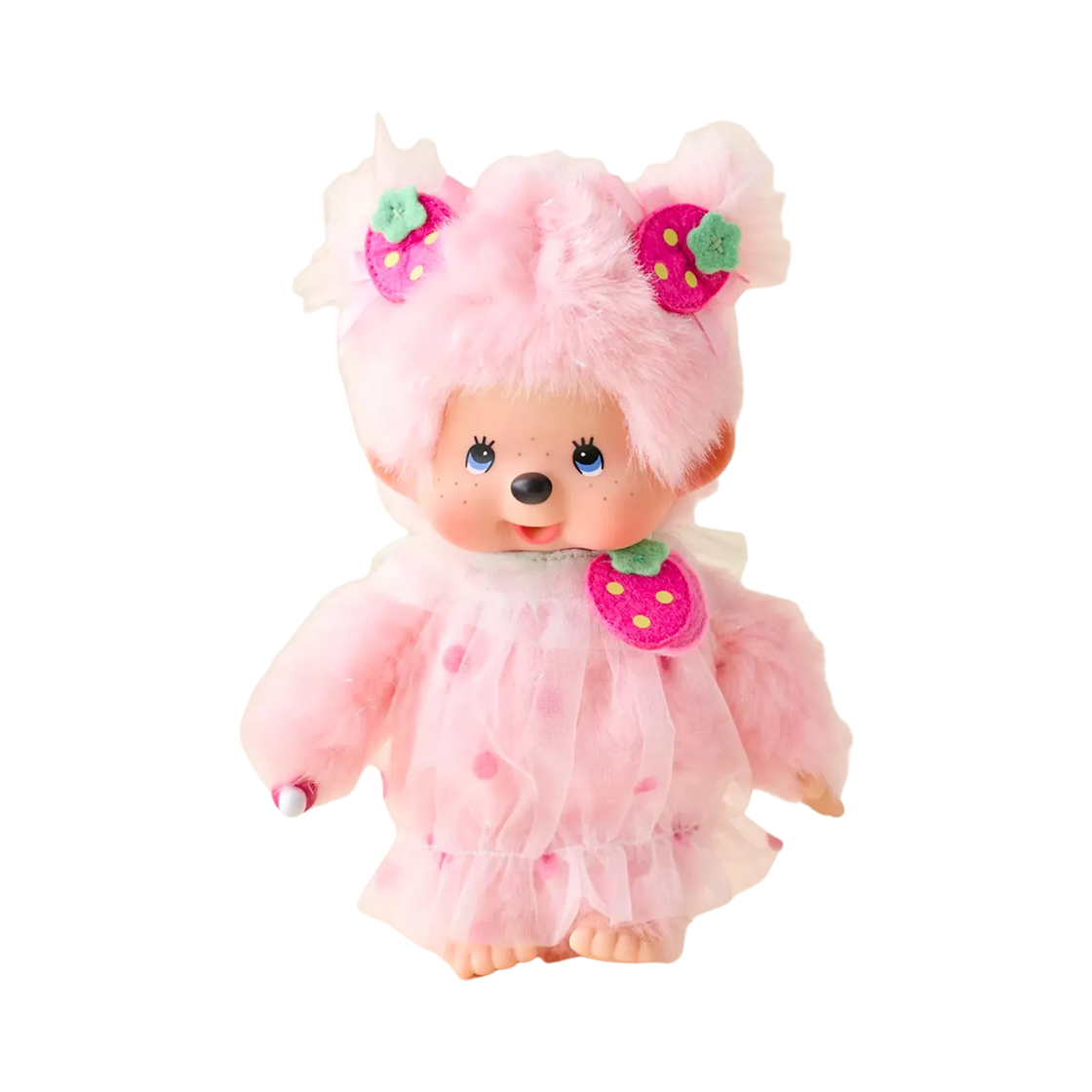 몬치치 스트로베리 애니멀 플러시 인형(Monchhichi Strawberry Animal Plush Doll)