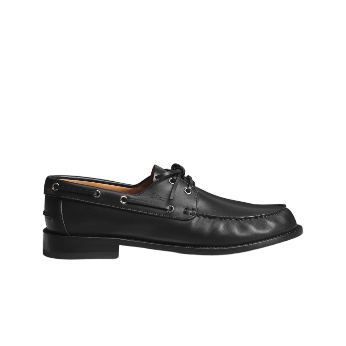 3LO183ACD-H900 Dior Arch Boat Shoe Smooth Calfskin Black