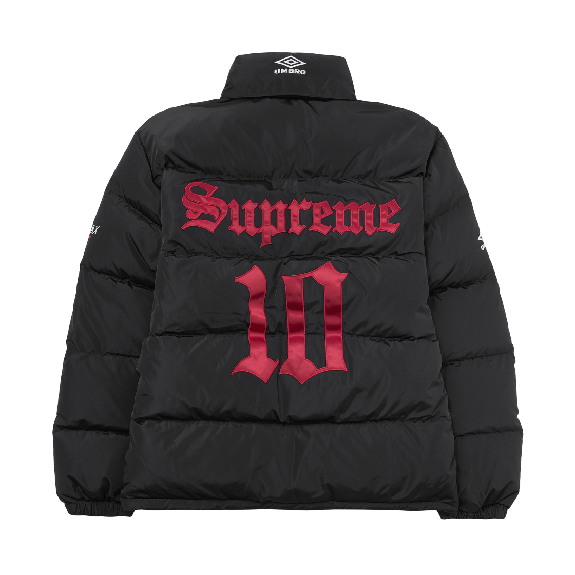 슈프림 x 엄브로 다운 퍼퍼 자켓 블랙 - 25FW(Supreme x Umbro Down Puffer Jacket Black - 25FW) - 2