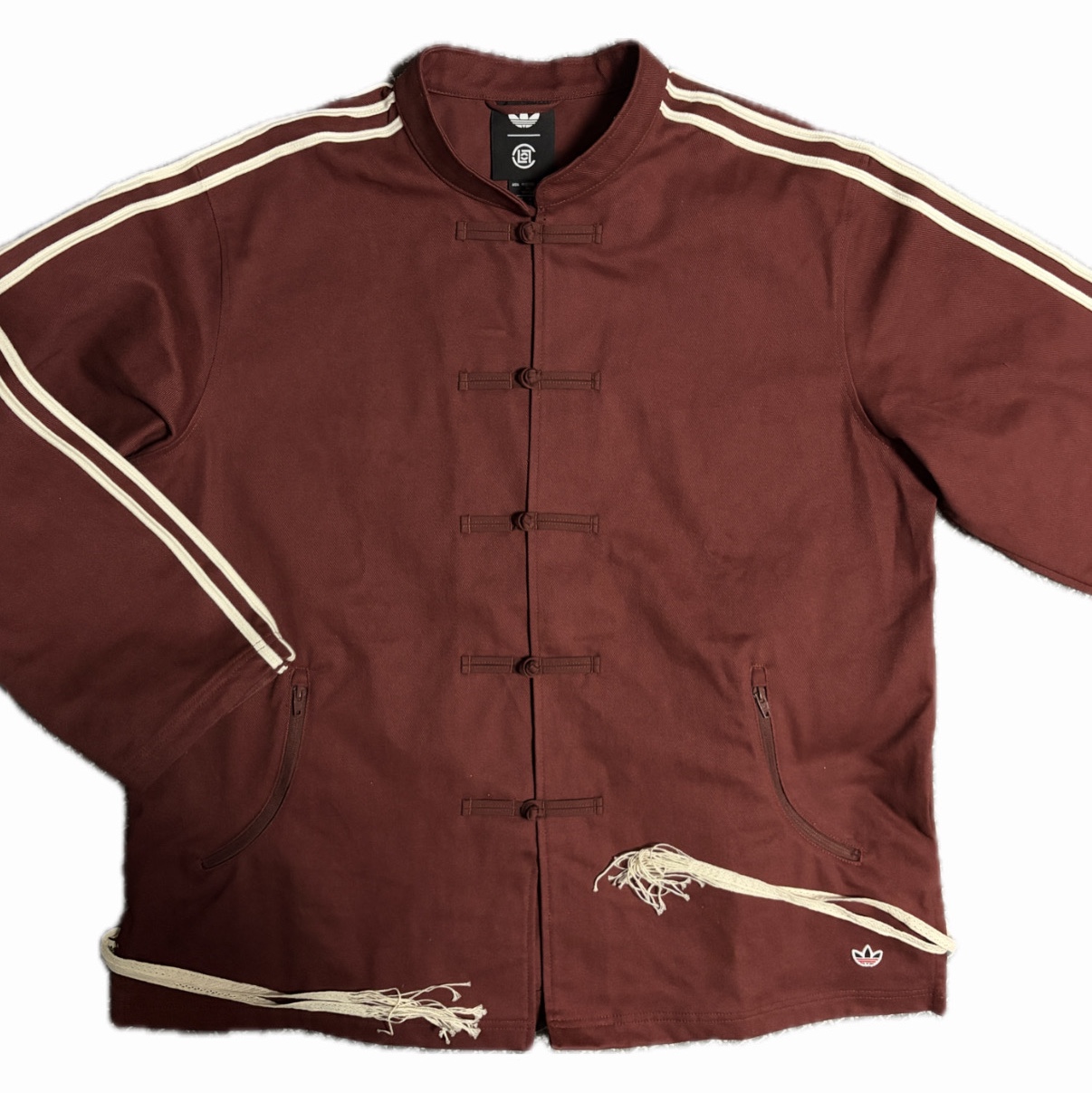 Adidas x Edison Chen Clot Track Jacket Fox Brown - US Sizing, Adidas x Edison Chen Clot Track Jacket Fox Brown - KR Sizing 착용 스타일
