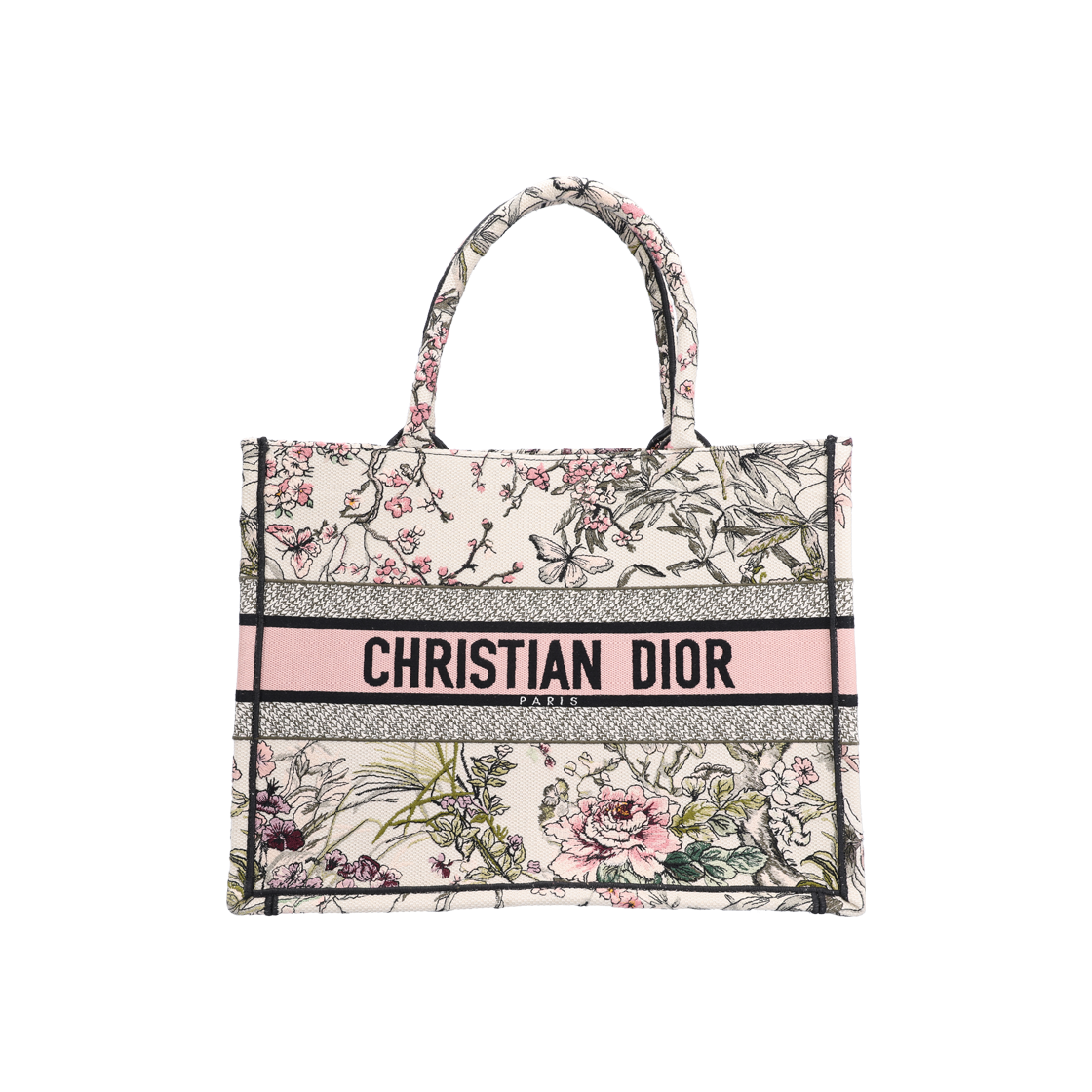 디올 M1296ZEZF 미디움 디올 북 토트 디올 쎄종 쁘렝땅 에테 자수 멀티컬러(Dior Medium Book Tote - Spring/Summer Embroidered Multicolor)