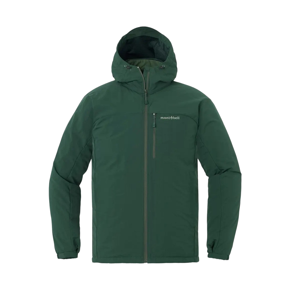 1106744 Montbell O.D. Lined Hooded Jacket Dark Green