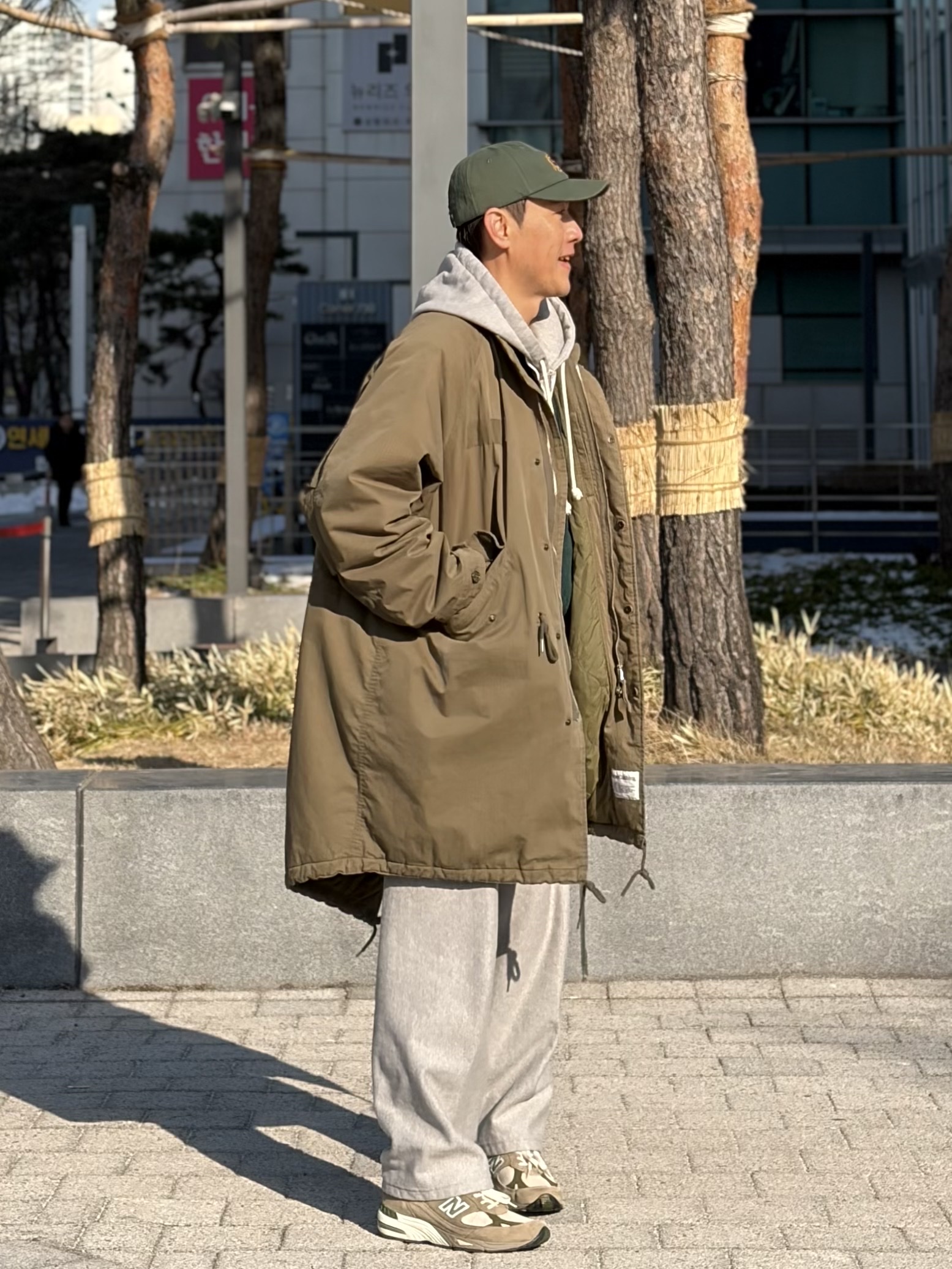 New Balance x Aime Leon Dore 991 Made in UK Grey 착용 스타일 - 2