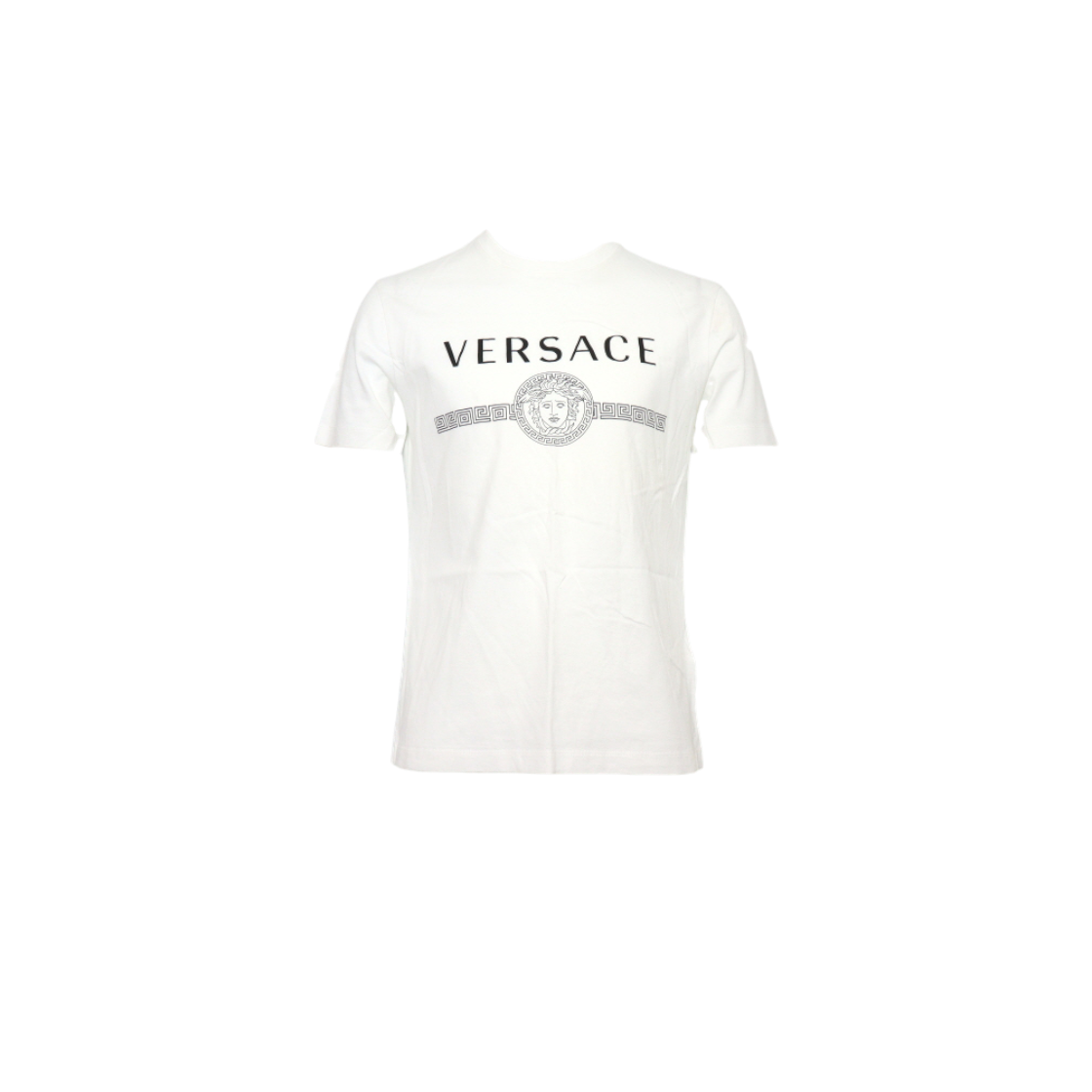 베르사체 A83159 코튼 화이트 로고 남여공용 반팔 티셔츠aa59736(Versace A83159 Cotton White Logo Unisex T-Shirt)
