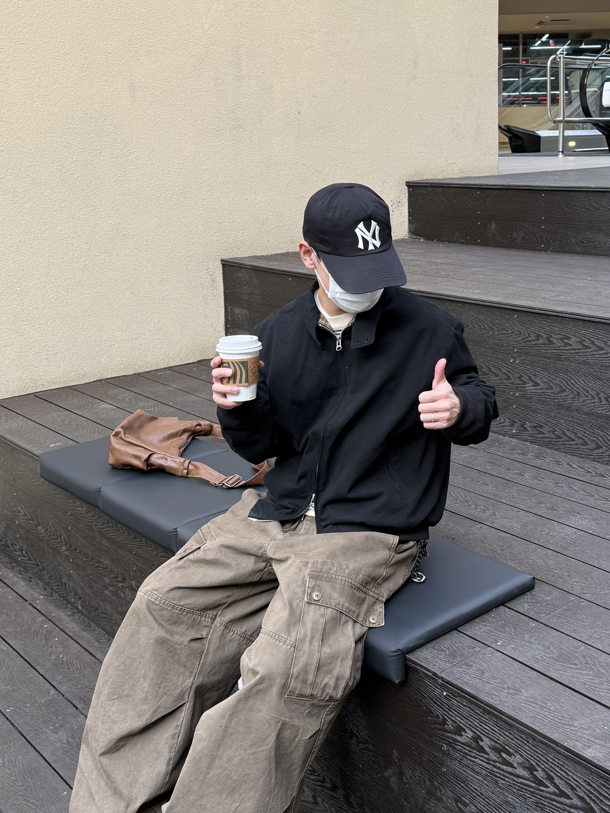 (W) Nike Air Force 1 '07 Cacao Wow, Nike Air Force 1 '07 Cacao Wow Coconut Milk 착용 스타일 - 4