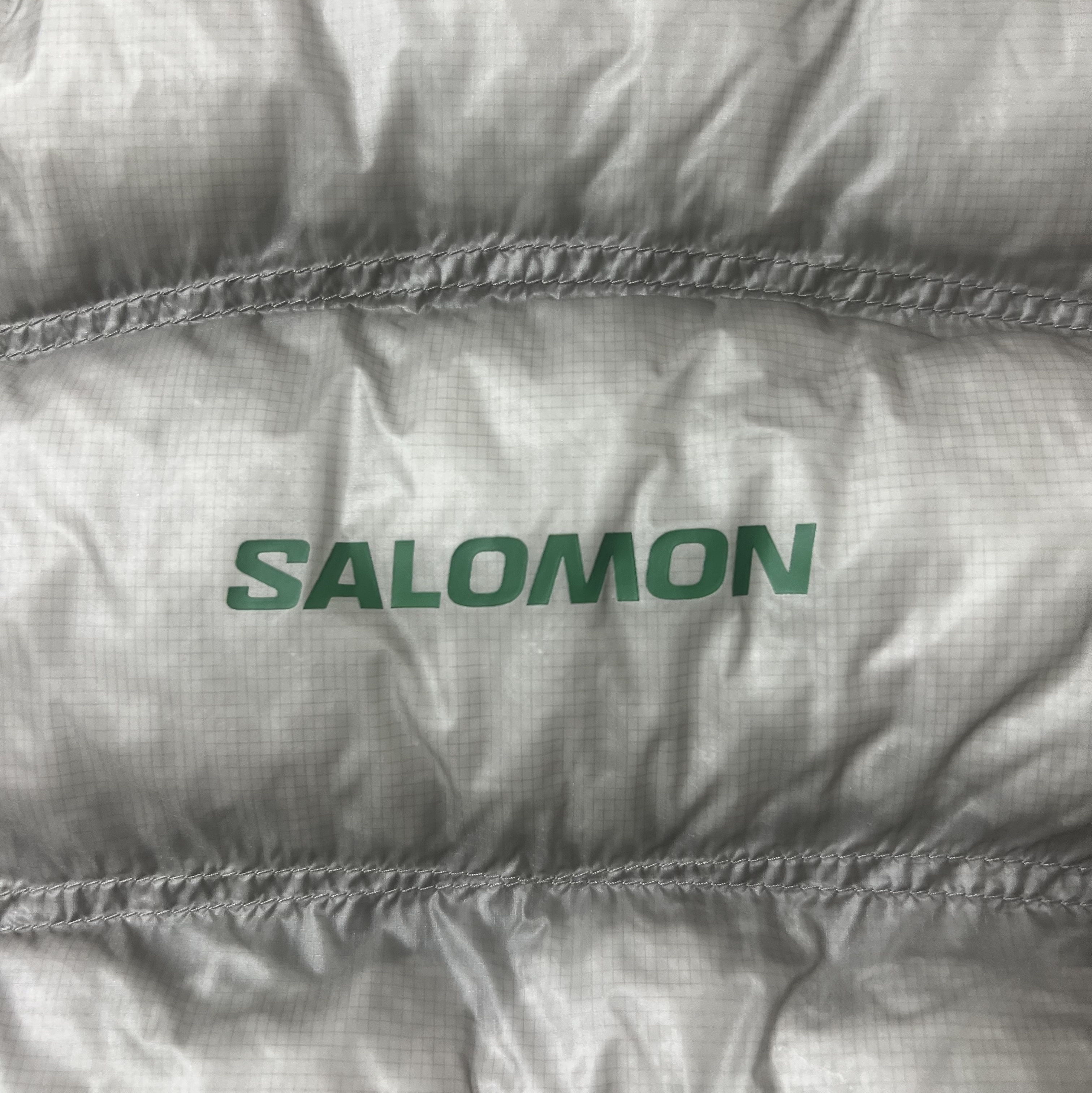 Salomon UNI Cross Insulation Jacket Light Grey 착용 스타일 - 3